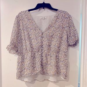 Madewell floral cottagecore blouse